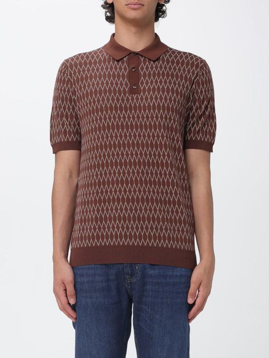 26SS 자노네 폴로 티셔츠 810362ZQ312 Z3030 Brown
