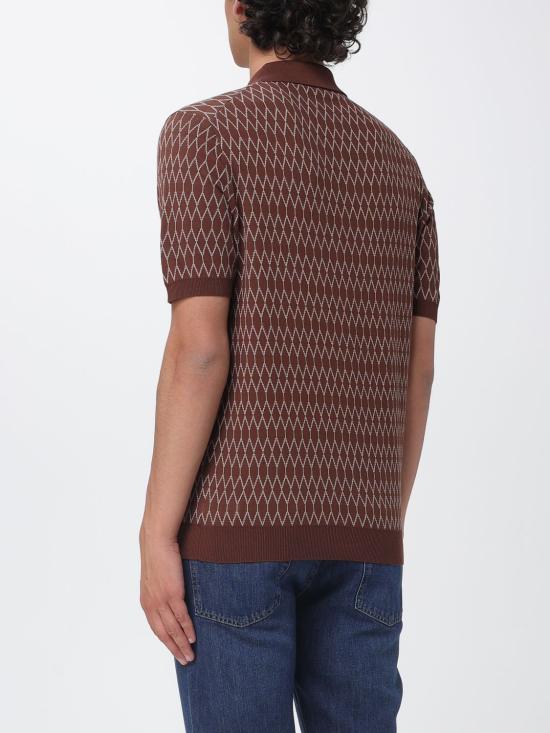 26SS 자노네 폴로 티셔츠 810362ZQ312 Z3030 Brown - ZANONE