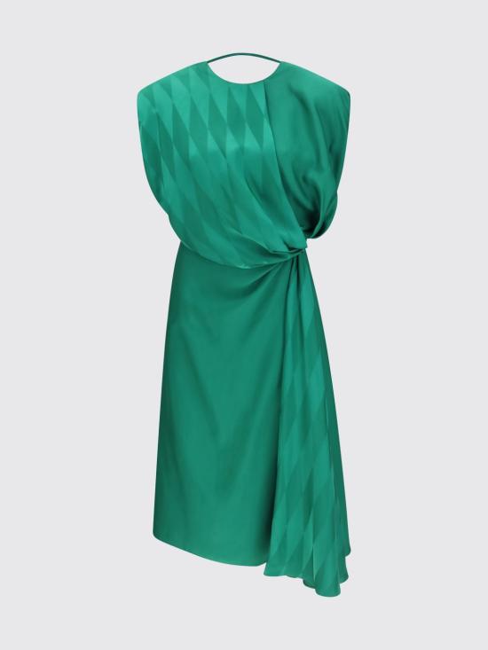 26SS 베르사체 미디 원피스 10251301A18234 1GC50 Emerald - VERSACE