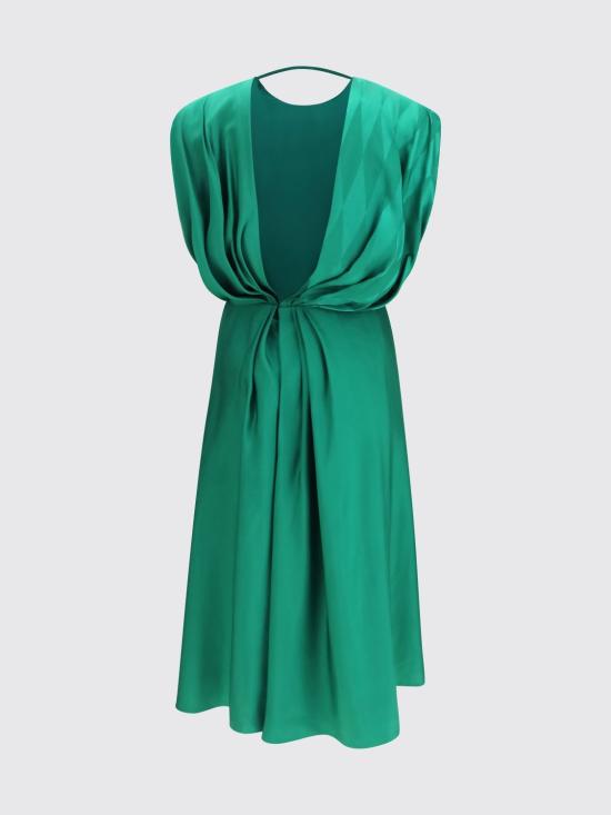 26SS 베르사체 미디 원피스 10251301A18234 1GC50 Emerald - VERSACE