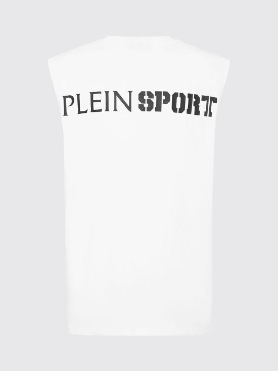 26SS 플레인스포츠 민소매 티셔츠 UAECMTK8580SJY001N 01 White - PLEIN SPORT