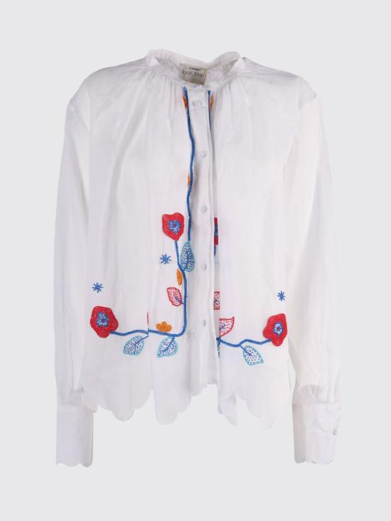 26SS 포르테포르테 블라우스 14851MYSHIRT 0023 Gnawed Blue - FORTE FORTE
