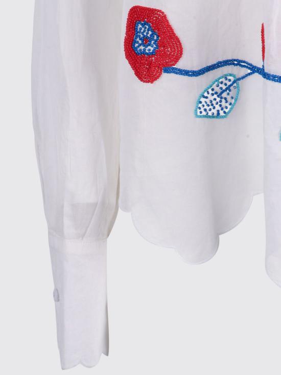 26SS 포르테포르테 블라우스 14851MYSHIRT 0023 Gnawed Blue - FORTE FORTE