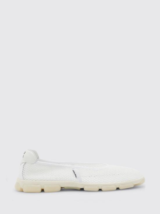 26SS 미우미우 플랫 슈즈 5F646EF005CD1 F0009 White