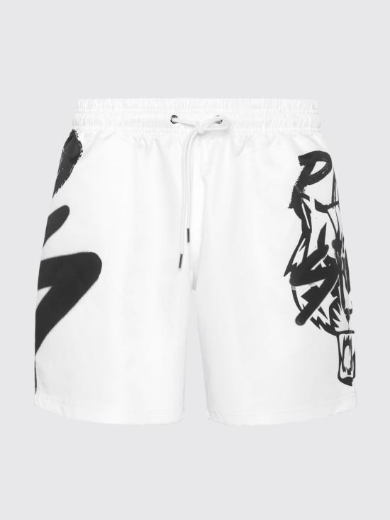 26SS 플레인스포츠 숏팬츠 UAECMMT0406STE003N 01 White - PLEIN SPORT