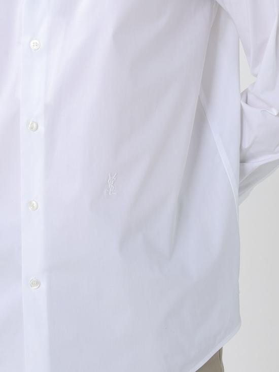 26SS 생로랑 긴팔 셔츠 859779Y2N48 9000 White - SAINT LAURENT