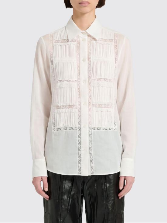 26SS 에르마노 설비노 블라우스 D482K703APJBN 10602 White