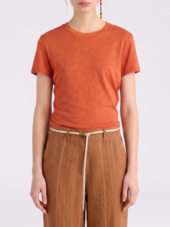 26SS 모모니 반팔 티셔츠 261MMOTS00626156MO 0610 Brick Red