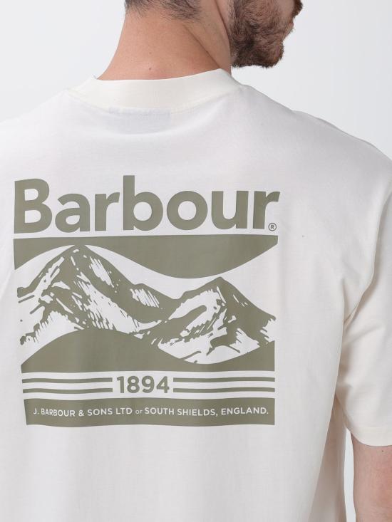 26SS 바버 반팔 티셔츠 MTS1611 WH32 White - BARBOUR