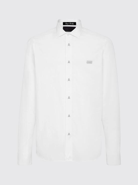 26SS 필립 플레인 긴팔 셔츠 FABCMRP1758PTE003N 01 White - PHILIPP PLEIN