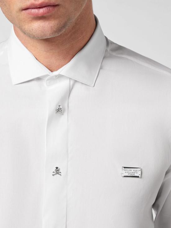 26SS 필립 플레인 긴팔 셔츠 FABCMRP1758PTE003N 01 White - PHILIPP PLEIN