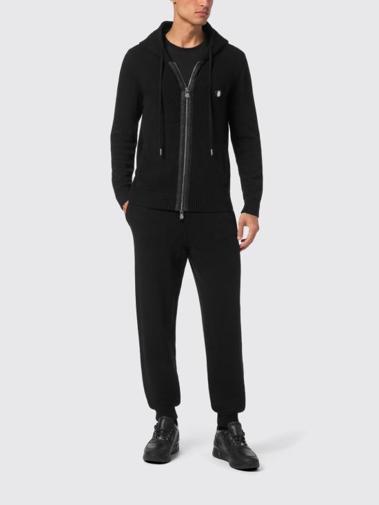 26SS 빌리어네어 후드 티셔츠 OADCMKB0154BTE025N 02 Black - BILLIONAIRE
