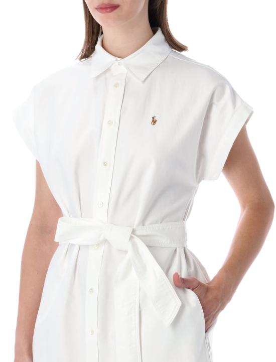 26SS 폴로 랄프로렌 미디 원피스 211A12907 002 Bianco - POLO RALPH LAUREN