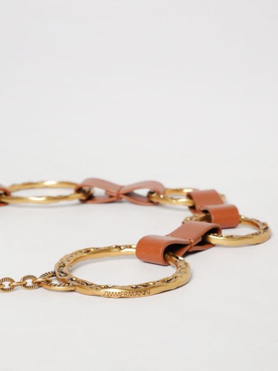 26SS 짐머만 슬림 벨트 7715XS26A1 GLD Gold - ZIMMERMANN