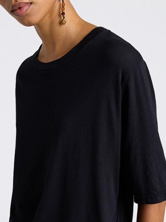 26SS 모모니 반팔 티셔츠 261MMOTS02026156MO 0990 Black - MOMONI