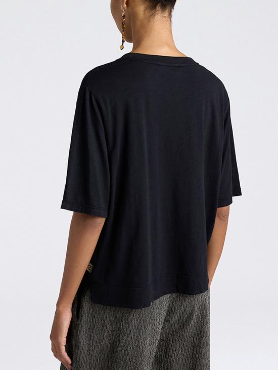 26SS 모모니 반팔 티셔츠 261MMOTS02026156MO 0990 Black - MOMONI