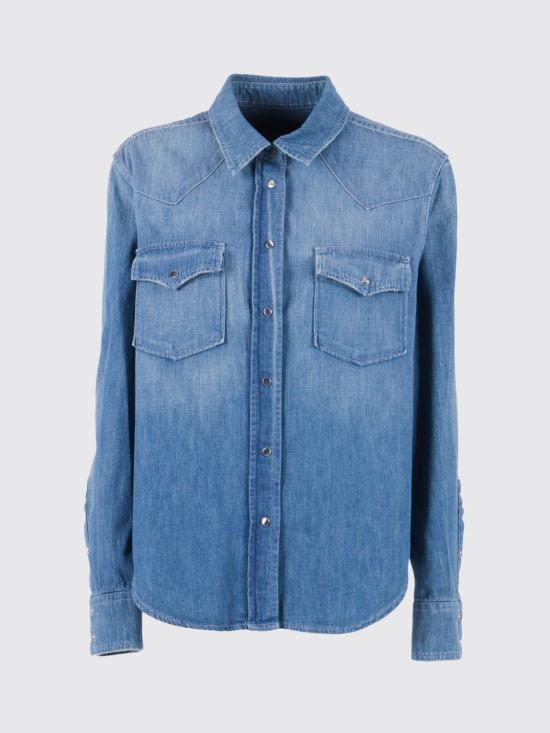 26SS 돈답 데님 셔츠 DC480DF0272DMF6 800 Blue - DONDUP
