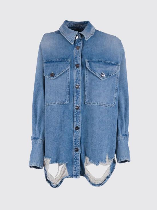 26SS 돈답 데님 셔츠 DC460DF0283DMB5 800 Blue - DONDUP