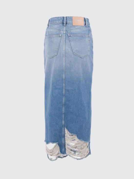 26SS 돈답 데님 스커트 G610DF0283DMB5 800 Blue - DONDUP