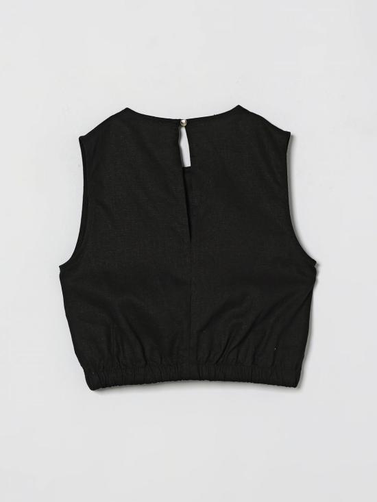 26SS [키즈] 파트리지아페페 티셔츠 7C0274A713 K103 Black - PATRIZIA PEPE