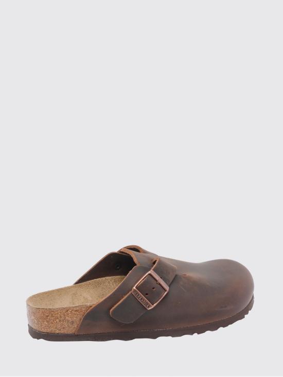 26SS 버켄스탁 보스턴 오일드 레더 클로그 860133W Brown - BIRKENSTOCK