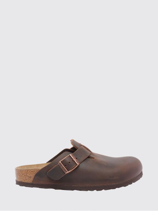 26SS 버켄스탁 보스턴 오일드 레더 클로그 860133W Brown
