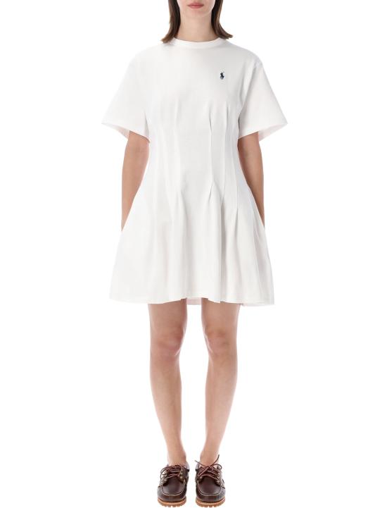 26SS 폴로 랄프로렌 미디 원피스 211A96342 002 Bianco