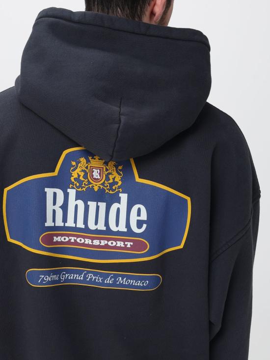 26SS 루드 후드 티셔츠 RHSS26HO07012 6189 Black - RHUDE