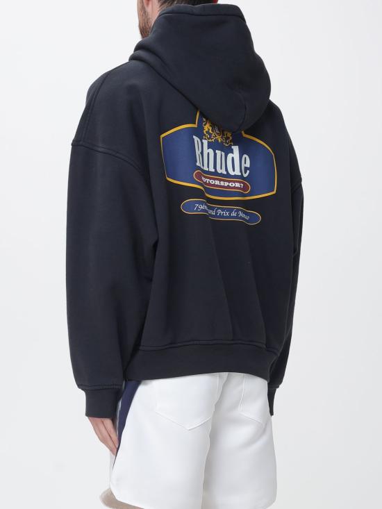 26SS 루드 후드 티셔츠 RHSS26HO07012 6189 Black - RHUDE