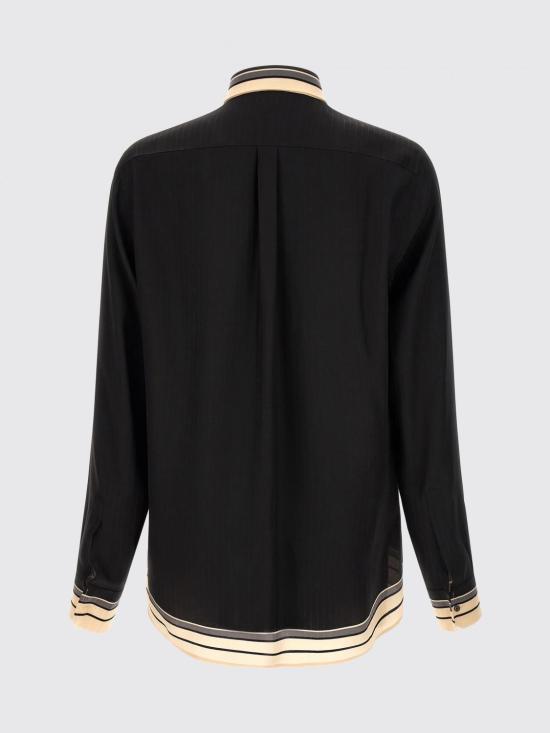 26SS 돌체앤가바나 긴팔 셔츠 G5ML1THI11T HN5WH Black - DOLCE & GABBANA