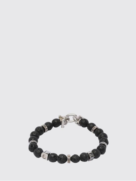 26SS 살바토레 페라가모 라바 스톤 간치니 브레이슬릿 770150 717496 PIETRA LAVICA Black