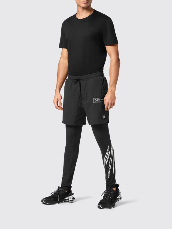 26SS 플레인스포츠 숏팬츠 AADCMJT2454SNY003N 02 Black - PLEIN SPORT