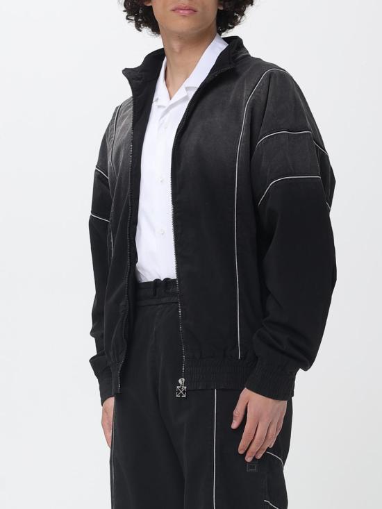 26SS 오프화이트 자켓 44MBD05MS26F002 0001 Black - OFF WHITE