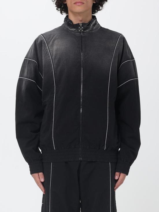 26SS 오프화이트 자켓 44MBD05MS26F002 0001 Black