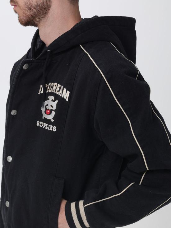 26SS 아이스크림 봄버 자켓 IC25401 WASHED Black - ICECREAM
