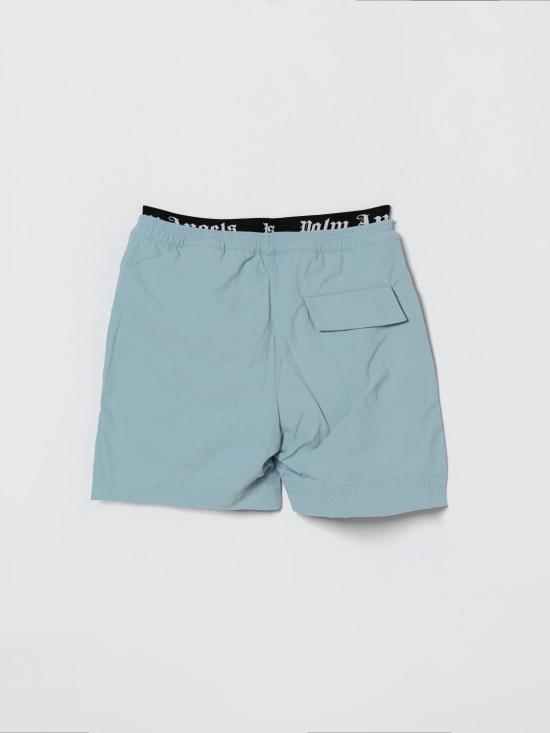 26SS [키즈] 팜앤젤스 스윔팬츠 PBFD005S26FAB001 960 Gnawed Blue - PALM ANGELS