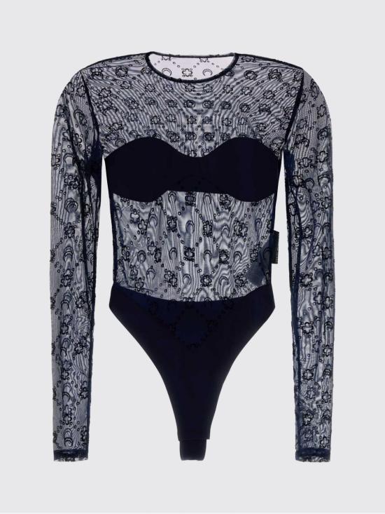 26SS 마린세르 긴팔 티셔츠 WTO474ACJER0005 BL90 Navy - MARINE SERRE