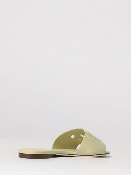 26SS 돌체앤가바나 DG 로고 카프스킨 슬리퍼 CQ0436AY329 80527 Green - DOLCE & GABBANA