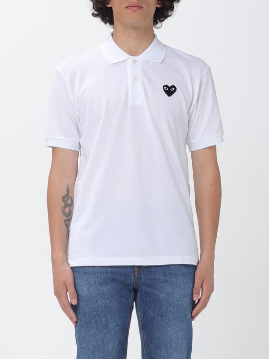 26SS 꼼데가르송 폴로 티셔츠 AXT066 2 White