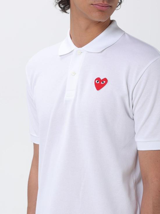 26SS 꼼데가르송 폴로 티셔츠 AXT006 5 White - COMME DES GARCONS