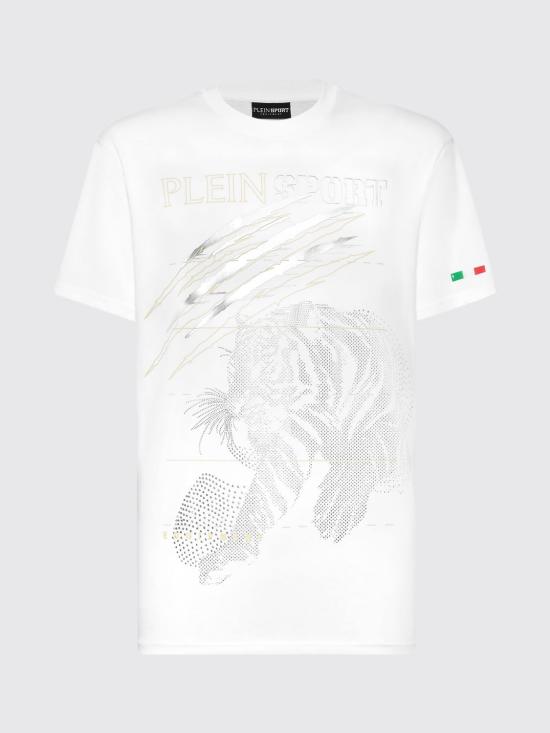 26SS 플레인스포츠 반팔 티셔츠 SAECMTK8006STE001N 0193 White - PLEIN SPORT