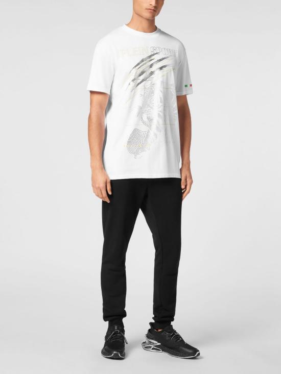 26SS 플레인스포츠 반팔 티셔츠 SAECMTK8006STE001N 0193 White - PLEIN SPORT