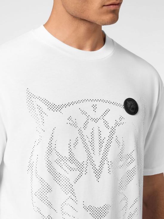 26SS 플레인스포츠 반팔 티셔츠 SAECMTK8009STE001N 0170 White - PLEIN SPORT