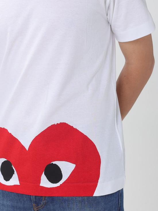 26SS 꼼데가르송 반팔 티셔츠 AXT034 1 White - COMME DES GARCONS