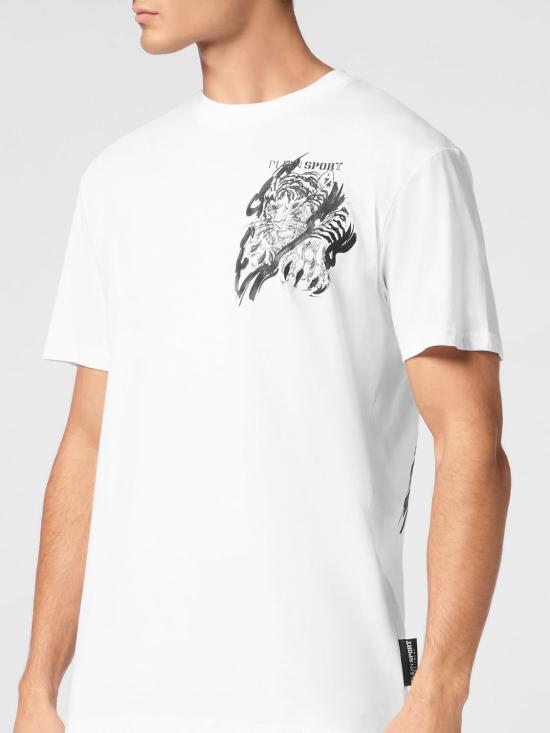 26SS 플레인스포츠 반팔 티셔츠 SAECMTK8014STE001N 0102 White - PLEIN SPORT