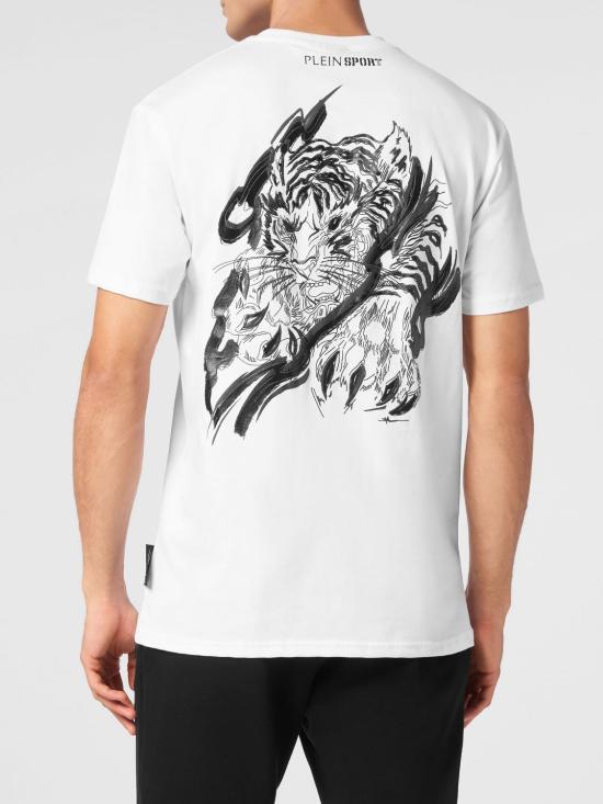 26SS 플레인스포츠 반팔 티셔츠 SAECMTK8014STE001N 0102 White - PLEIN SPORT