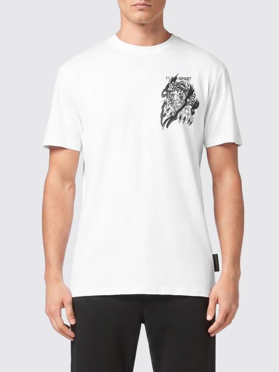26SS 플레인스포츠 반팔 티셔츠 SAECMTK8014STE001N 0102 White