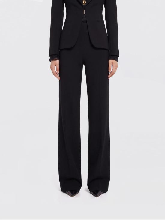 26SS 구찌 테크니컬 스트레치 울 팬츠 863797ZAUPG 1000 Black