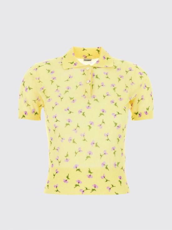26SS 질샌더 폴로 티셔츠 J03GL0117J15480 744 Yellow - JIL SANDER