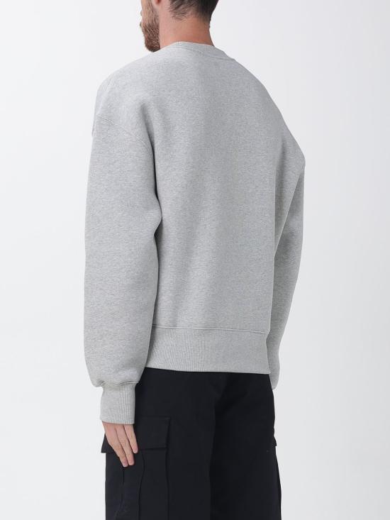 26SS 아미 톤온톤 하트 로고 코튼 스웨트셔츠 USW7557490 951 Grey - AMI